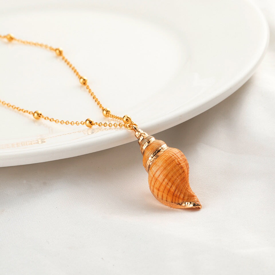 Wholesale Natural Shell Necklace Women Clavicle Chain